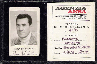 1973Lamberto Borgato ANSA