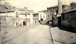 Pueblo bombardeado