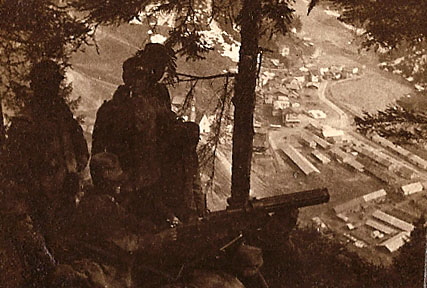 Appostamenti di mitragliatrici sul Copl di Lana