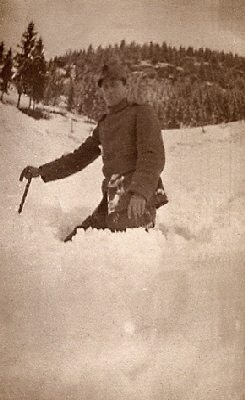 Giuseppe Rappagliosi tra la neve (3)