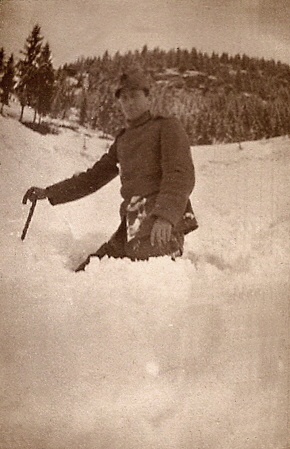 Giuseppe Rappagliosi tra la neve (3)