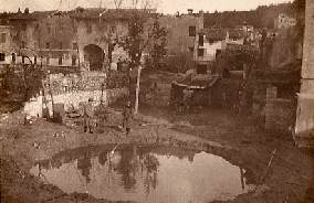 Monfalcone - Effetto di granata da 305