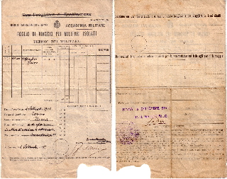 foglio di viaggio