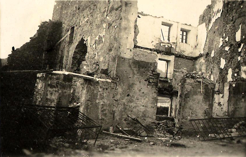 Pueblo bombardeado