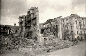 Pueblo bombardeado