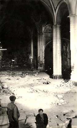 Iglesia bombardeada