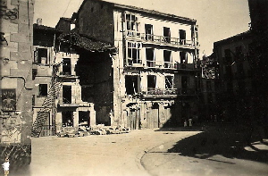 Pueblo bombardeado