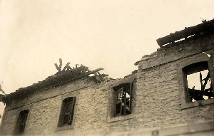 Pueblo bombardeado