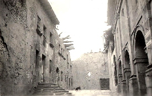 Pueblo bombardeado