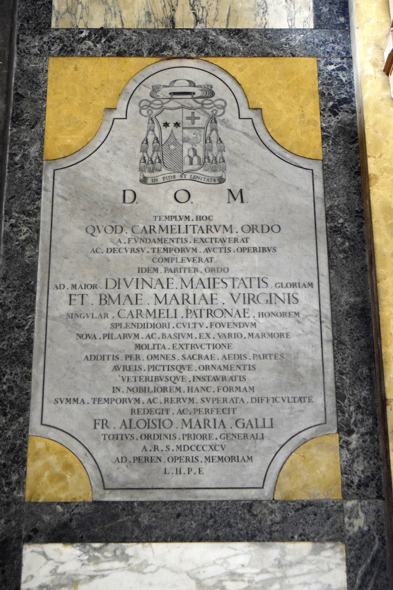 Via_in Traspontina-Chiesa_di_S_Maria_in_Traspntina-Lapide_Restauri-1895