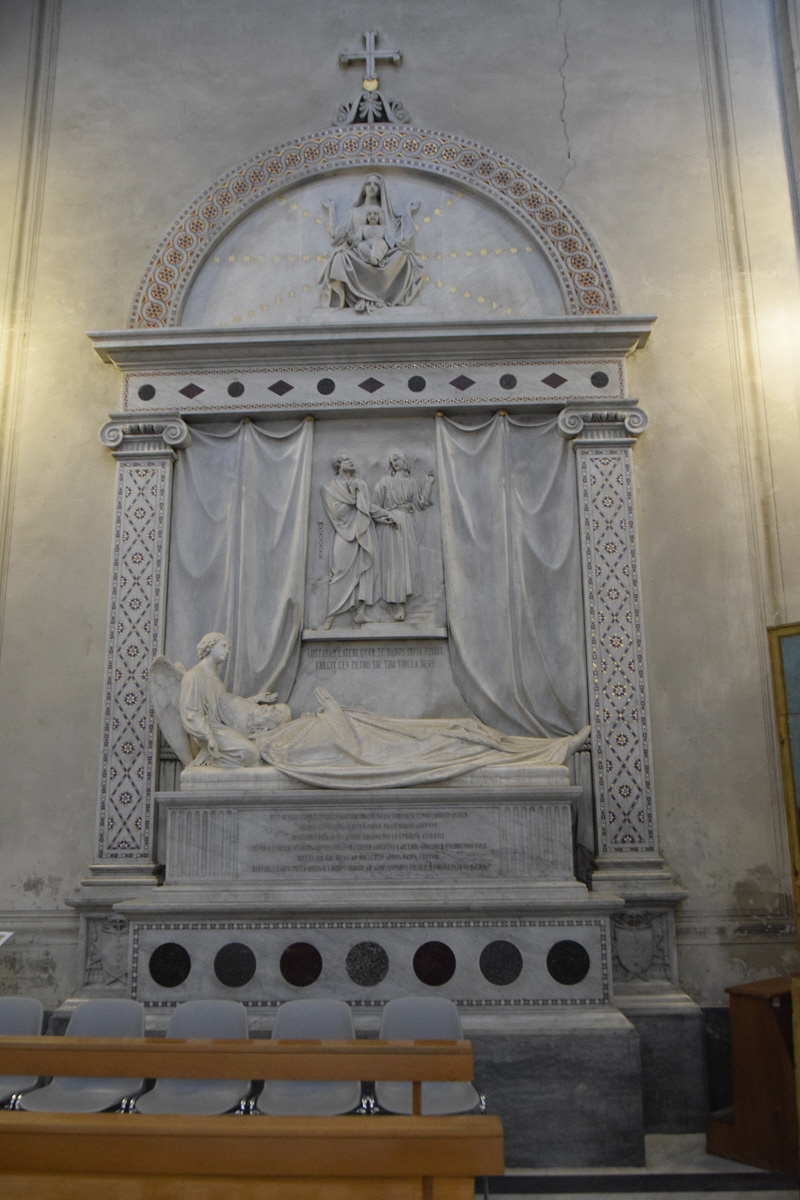 Piazza_Campitelli-Chiesa di S Maria in Portico-Monumento_di_Bartolomeo_Pacca-1844