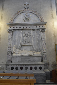 Piazza_Campitelli-Chiesa di S Maria in Portico-Monumento_di_Bartolomeo_Pacca-1844