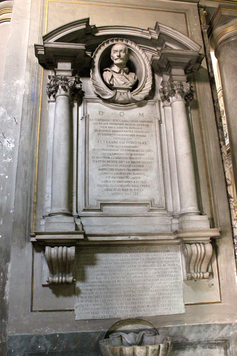Piazza_Capranica-Chiesa_di_S_Maria_in_Aquiro-Lapide_di-Stefano_Roccatagliata-1652