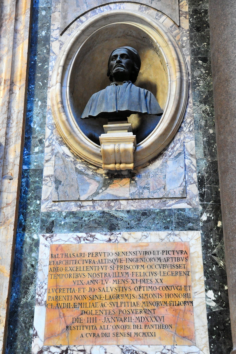 Piazza_della_Rotonda-Pantheon-Monumento_a_Baldassarre-Peruzzio-1521