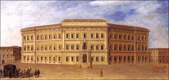 Piazza e vicolo di Montecitorio - Palazzo Ludovisi