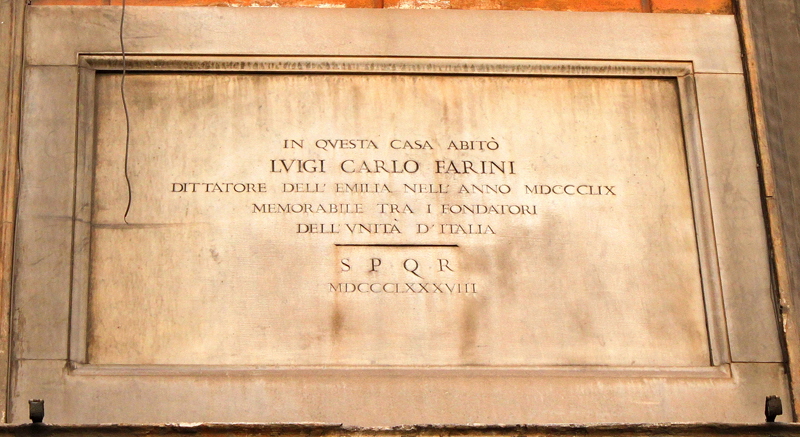 Via_della_Mercede-Lapide_a_Luigi_Carlo_Farini-al_n_32-1888 (2)