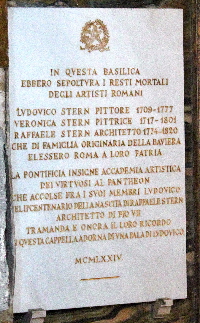 Piazza_di_S_Lorenzo_in_Lucina-Chiesa_omonima-Lapide_Artisti_Stern-1974