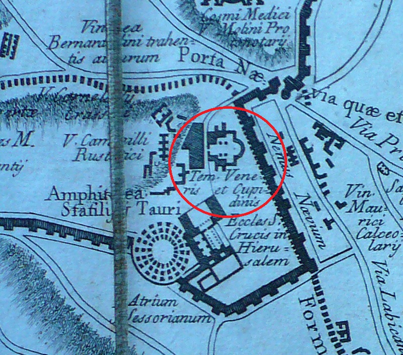 Piazza_Croce_Gerusalemme-Tempio_Venere-Bufalini-1551