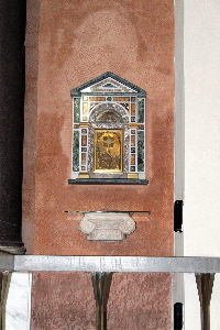 via della Navicella - chiesa di S Maria in Domnica - Ostensorio