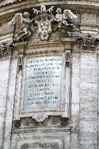 Piazza di S Maria Maggiore - Lapide Clemente X - 1673