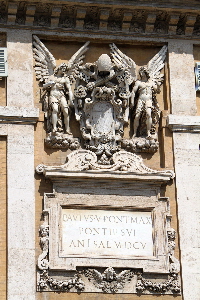 Piazza di S Maria Maggiore - Lapide Paolo V - 1605 (3)