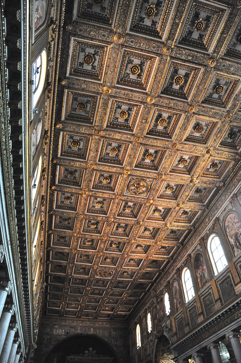 Piazza di S Maria Maggiore - Soffitto navata centralebis