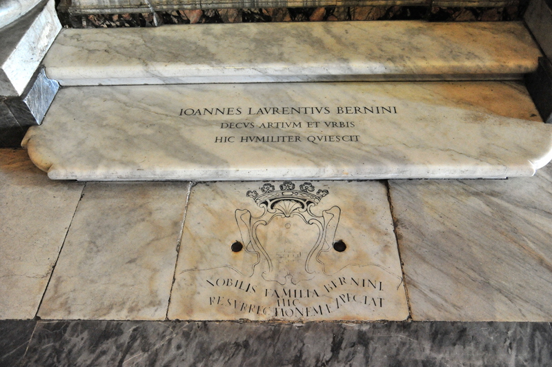 Piazza di S Maria Maggiore - Tomba di Gian Lorenzo Bernini - 1598-1680