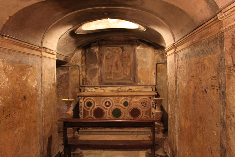 via di S Prassede - Chiesa di S Prassede - Cripta