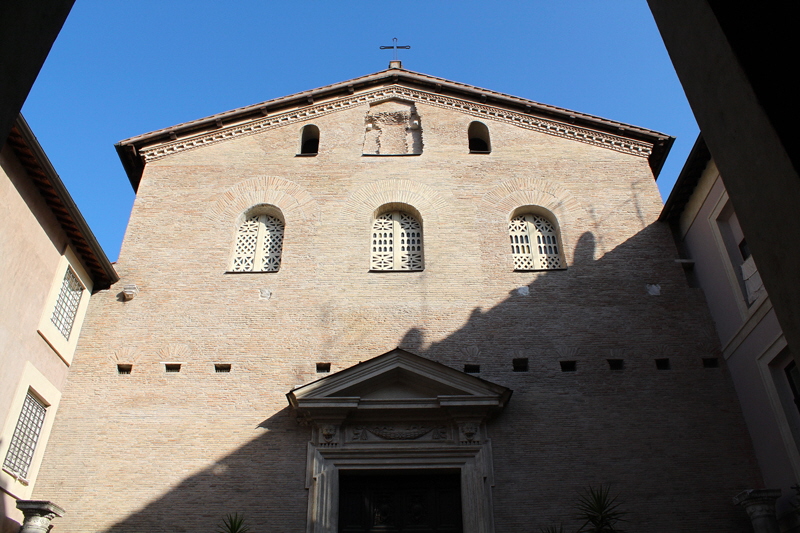 via di S Prassede - Chiesa di S Prassede - Portico (6)