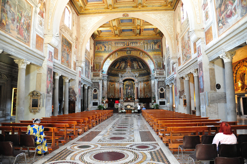 via di S Prassede - Chiesa di S Prassede - Navata_Centrale