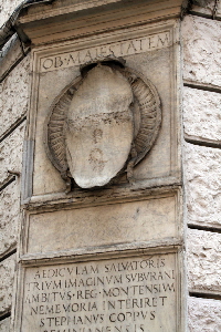 Piazza della Suburra - Lapide Alessandro VI-2