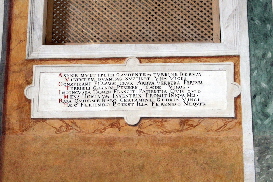 via di S Stefano Rotondo - chiesa di S Stefano Rotondo - Lapide (3)
