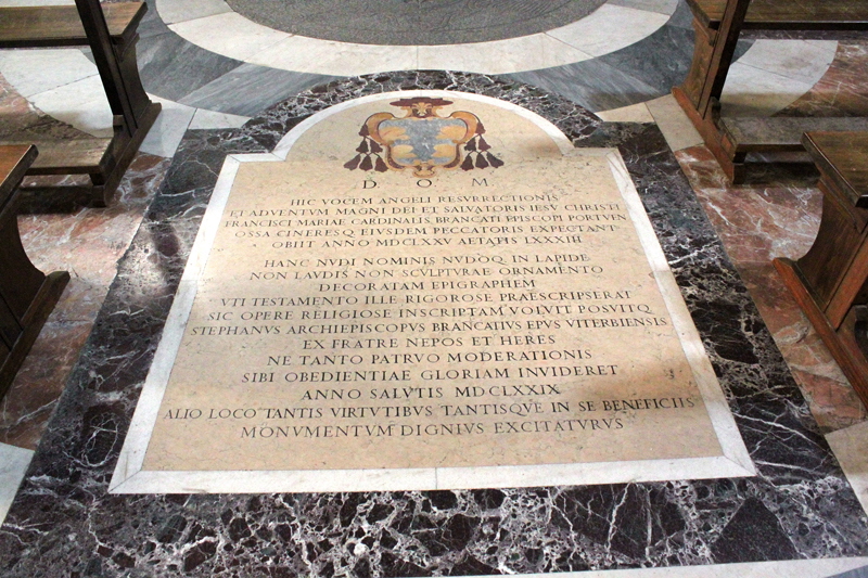 Piazza_del_Gesu-Chiesa_omonima-Lapide_del_card_Francesco_Maria_Brancati-1679 (2)
