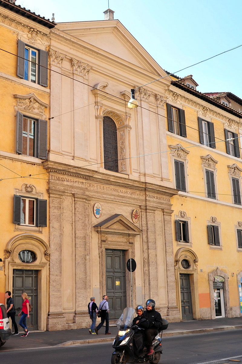 Via_delle_Botteghe_Oscure-Chiesa di S. Stanislao dei Polacchi (a)