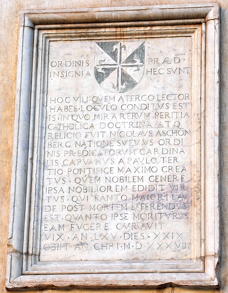 Piazza_della_Minerva-Chiesa_di_S_Maria_sopra_Minerva-Lapide_esterne-di_Nicola_Aschonberg-1537