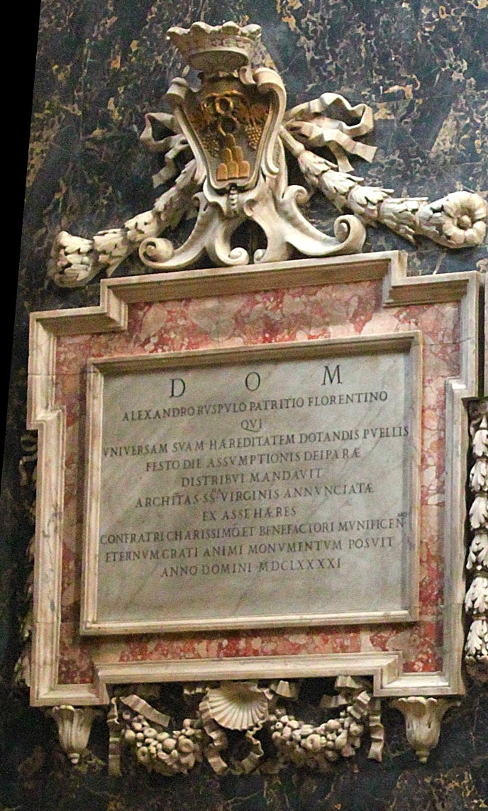 Piazza_della_Minerva-Chiesa_di_S_Maria_sopra_Minerva-Lapide_di_Alessandro_Ruspoli-1691