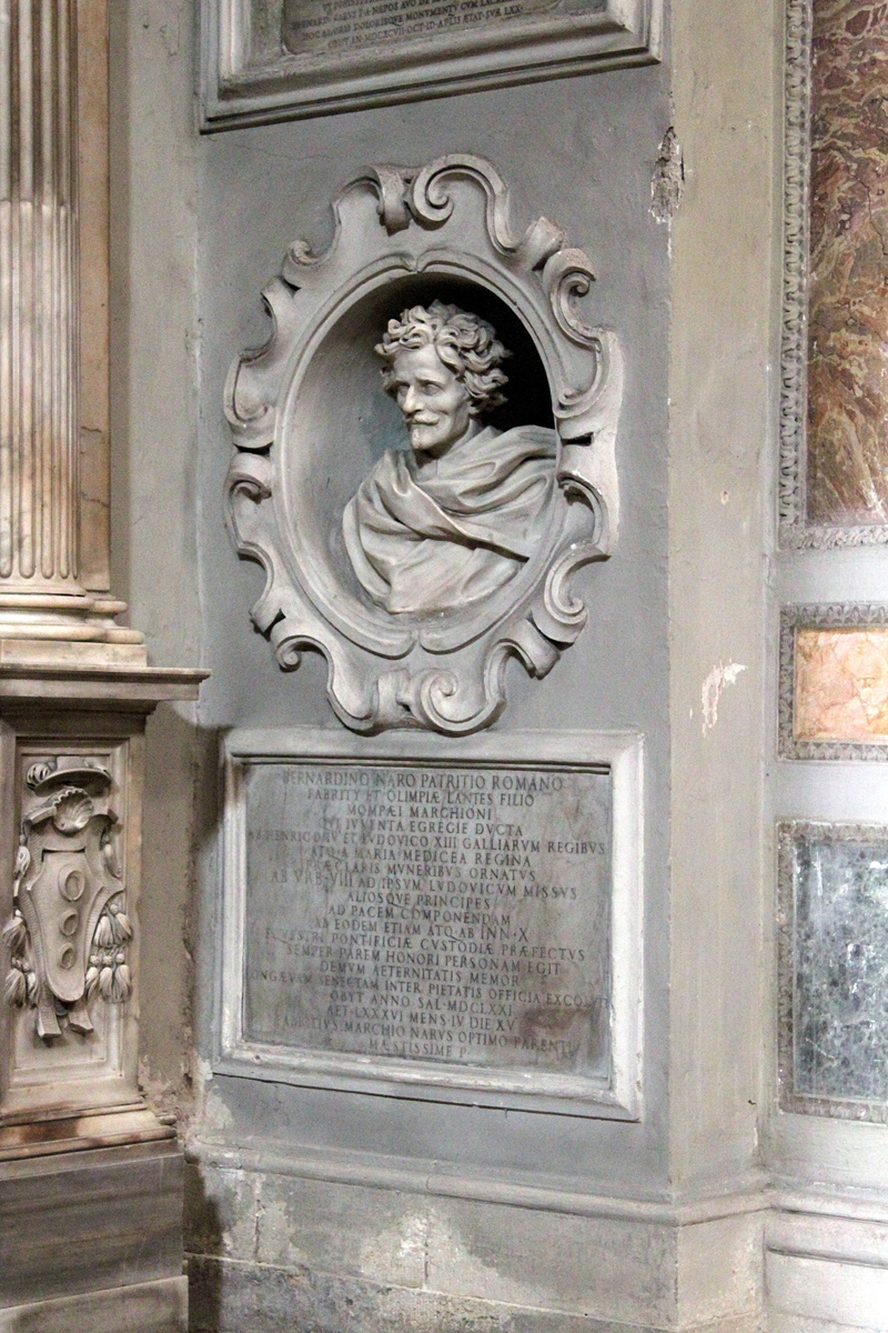 Piazza_della_Minerva-Chiesa_di_S_Maria_sopra_Minerva-Lapide_di_Bernardino_Naro-1671