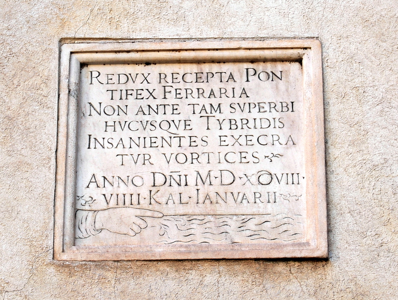 Piazza_della_Minerva-Chiesa_di_S_Maria_sopra_Minerva-Lapide_esterna-Alluvione_del_14-gennaio-1598 (2)