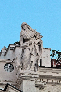 piazza_Farnese-Chiesa_di_S_Brigida-Statua_di_S_Caterina