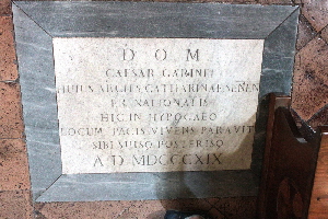 Via_Giulia-Chiesa_di_S_Caterina_da_Siena-Lapide_di_Cesare_Garinei-1819