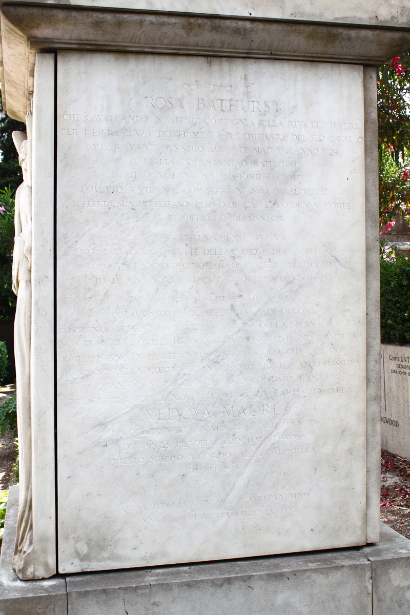 Via_Caio_Cestio-Cimitero_acattolico-Tomba_di_Rosa_Bathurst-1824 (13)