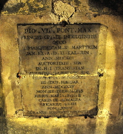 Via_del_Teatro_Marcello-Chiesa_di_S_Nicola_in_Carcere-Lapide_Pio_VII-1801
