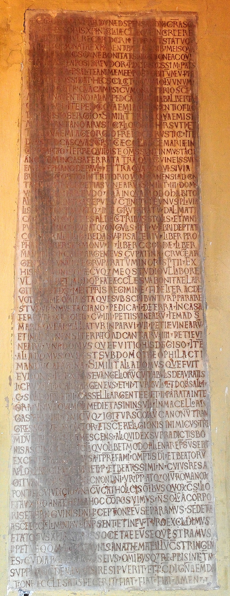 Via_del_Teatro_Marcello-Chiesa_di_S_Nicola_in_Carcere-Lapide_deposito_martiri-XI_sec