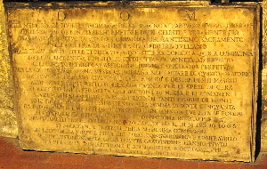 Via_del_Teatro_Marcello-Chiesa_di_S_Nicola_in_Carcere-Lapide_di_Giuseppe_Bucimazza-1686
