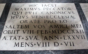 Via_del_Teatro_Marcello-Chiesa_di_S_Nicola_in_Carcere-Lapide_di_Massimo_Peccator-1722
