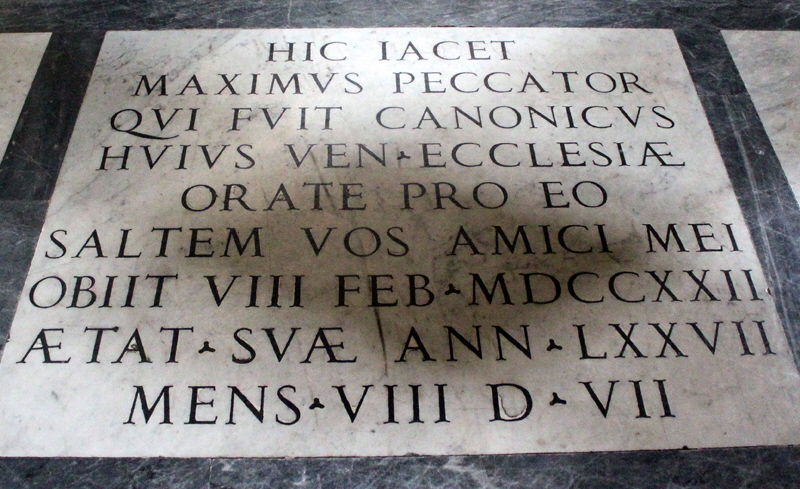 Via_del_Teatro_Marcello-Chiesa_di_S_Nicola_in_Carcere-Lapide_di_Massimo_Peccator-1722