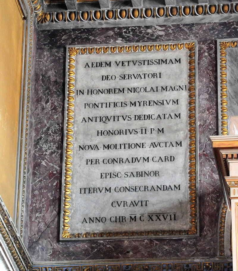Via_del_Teatro_Marcello-Chiesa_di_S_Nicola_in_Carcere-Lapide_restauro_Card_Corrado_ -1125