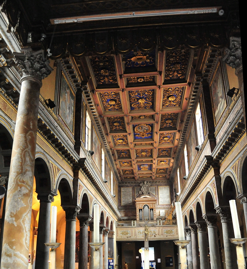 Via_del_Teatro_Marcello-Chiesa_di_S_Nicola_in_Carcere-Soffitto (2)