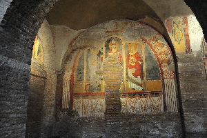 Via_di_San_Saba-Chiesa_di_San_Saba-Quarta_Navata-Affreschi_XIII_sec