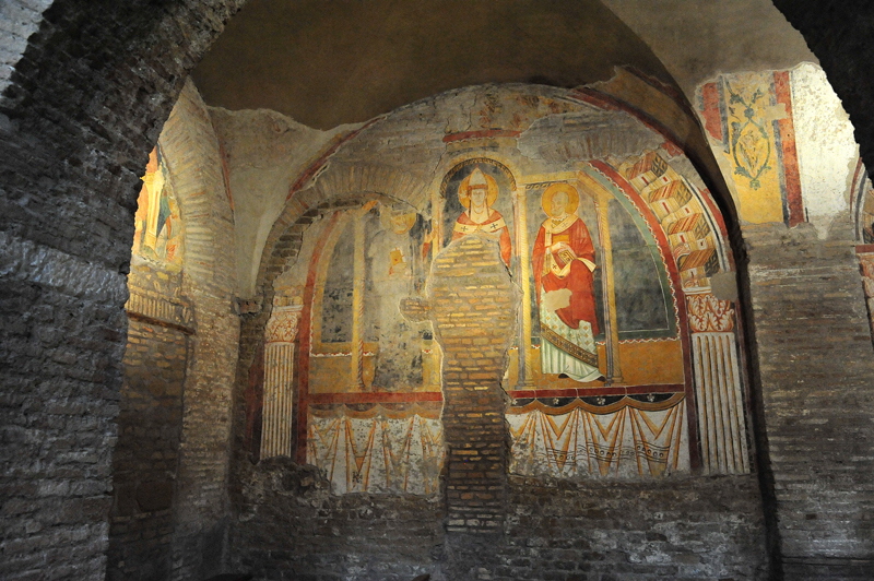 Via_di_San_Saba-Chiesa_di_San_Saba-Quarta_Navata-Affreschi_XIII_sec